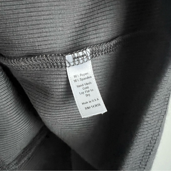 Joah Brown V Neck Racerback Tank - Smoke Flexrib - Picture 4 of 4